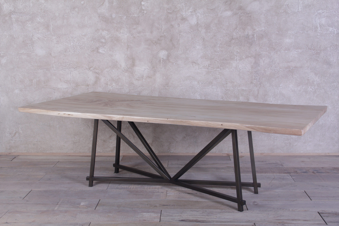 Guanacaste Bookmatched Dining Table With Nexo Base