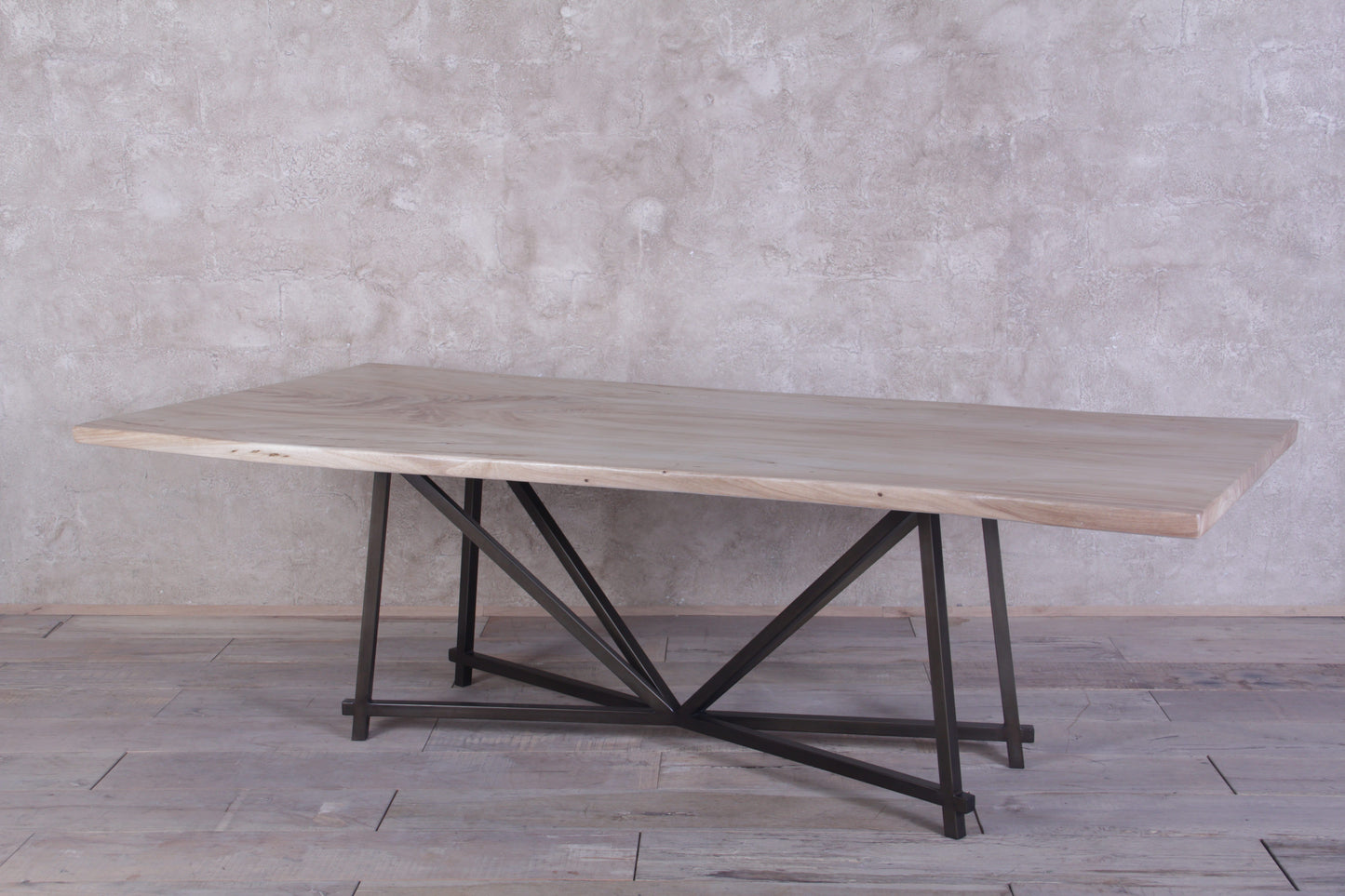 Guanacaste Bookmatched Dining Table With Nexo Base