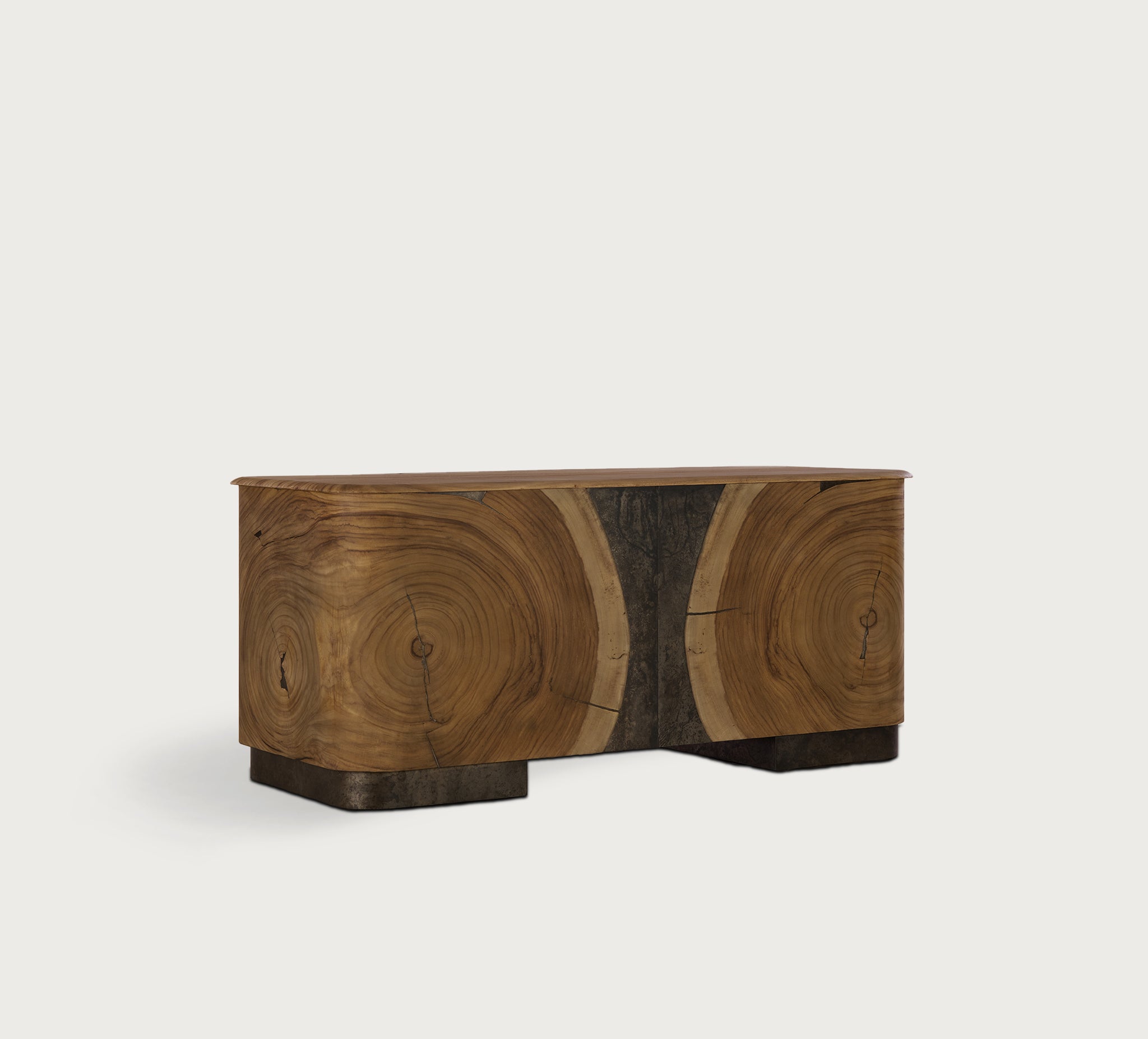 Takanoha NaoイタリアヴィンテージMebelメベルのモダンデスクトレイ Taracea Furniture Moe Executive Desk