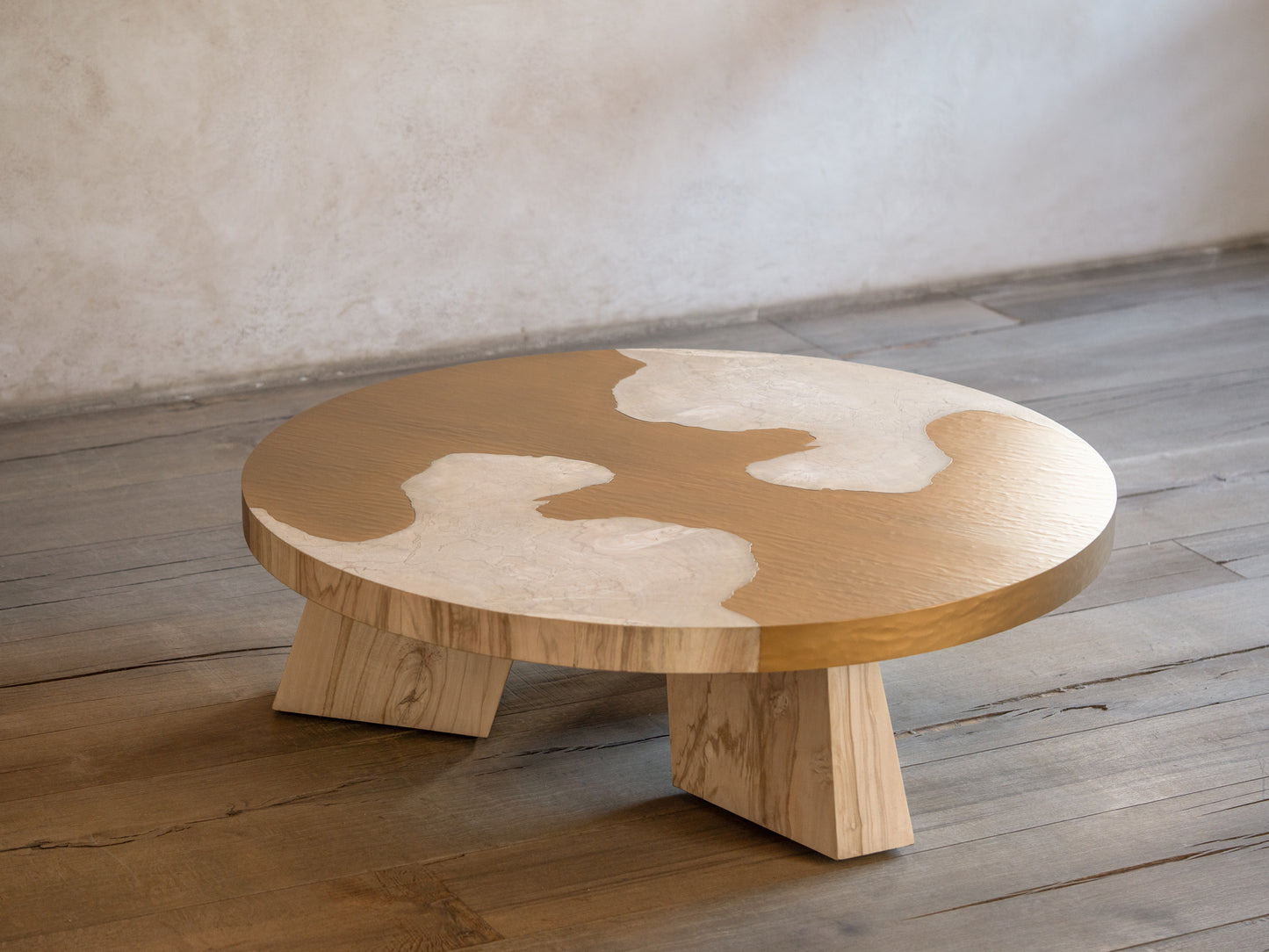 Aurum Brass Round Coffee Table