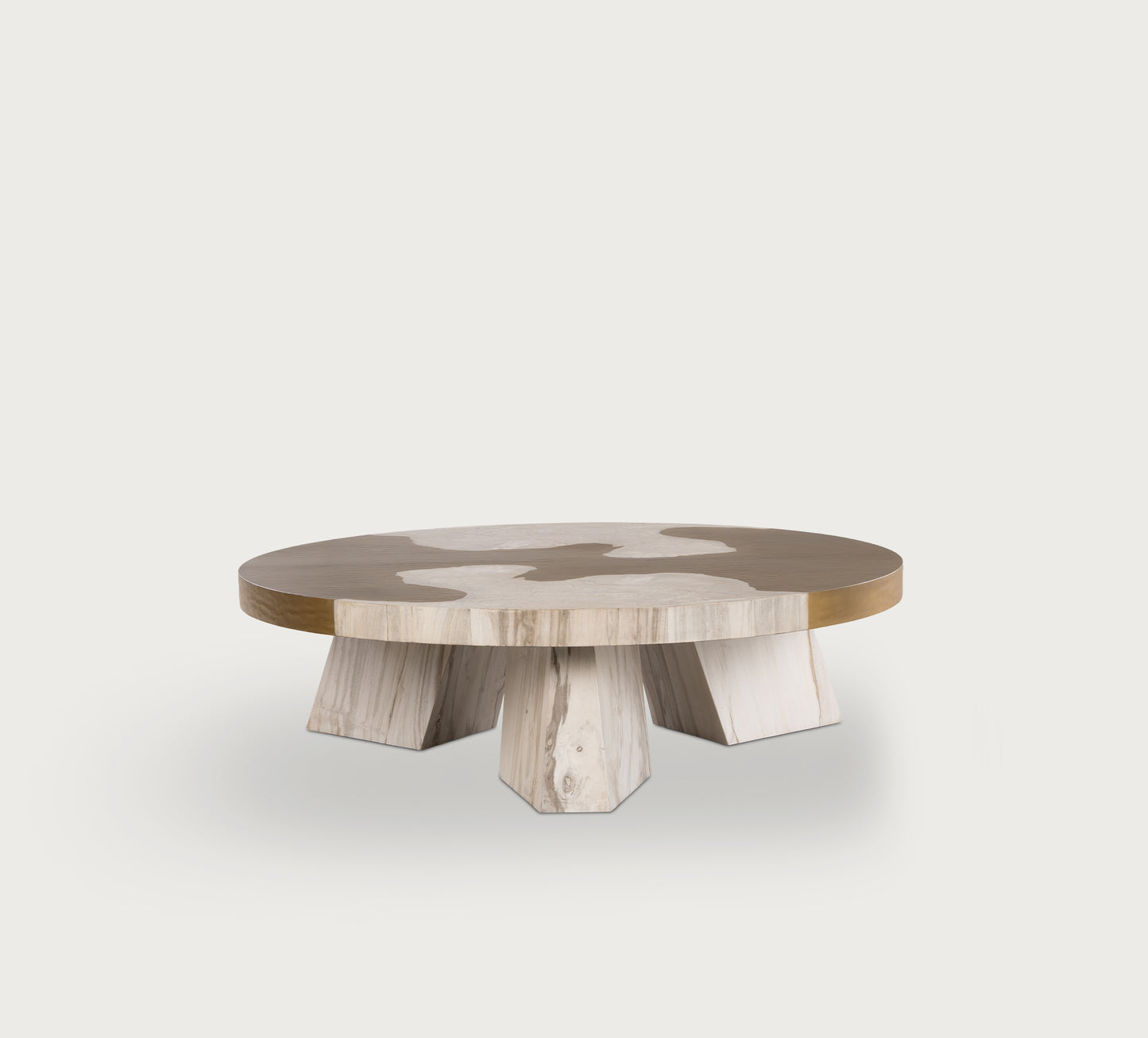 Aurum Brass Round Coffee Table