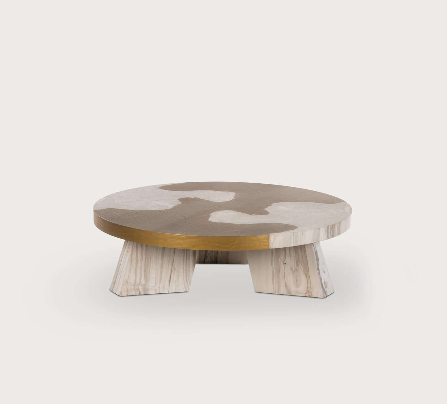 Aurum Brass Round Coffee Table