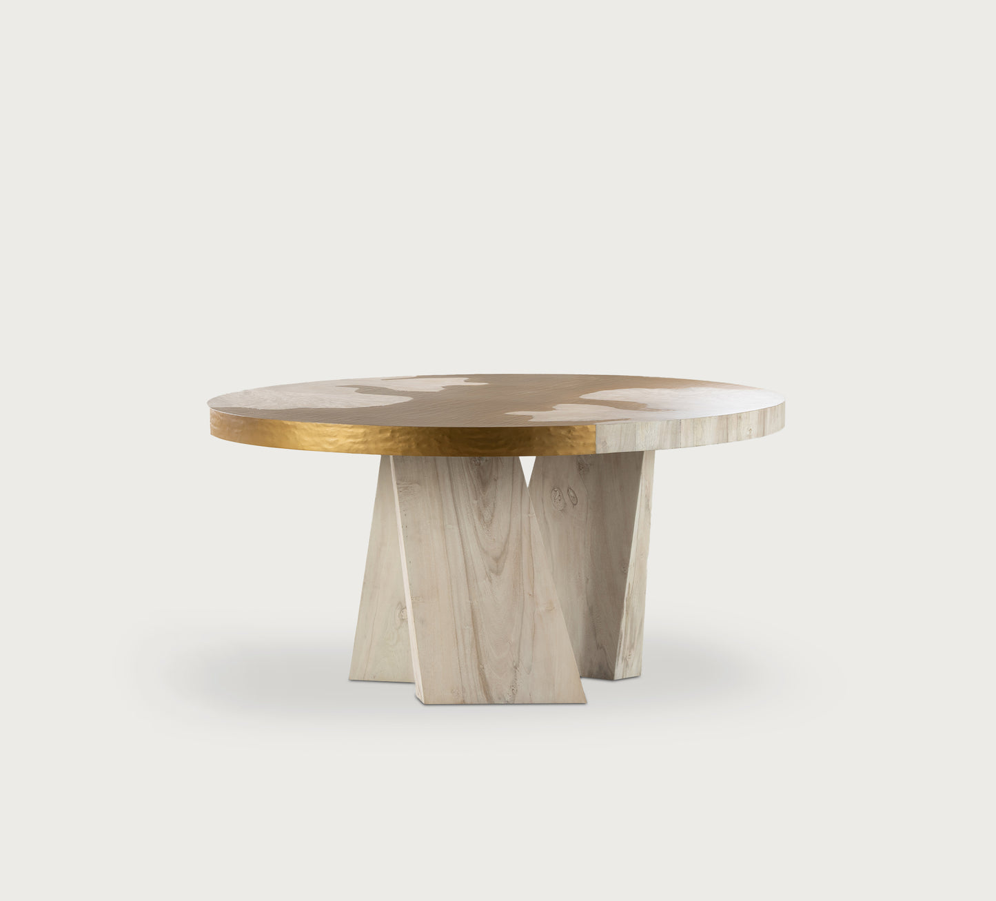 Aurum Brass Round Dining Table
