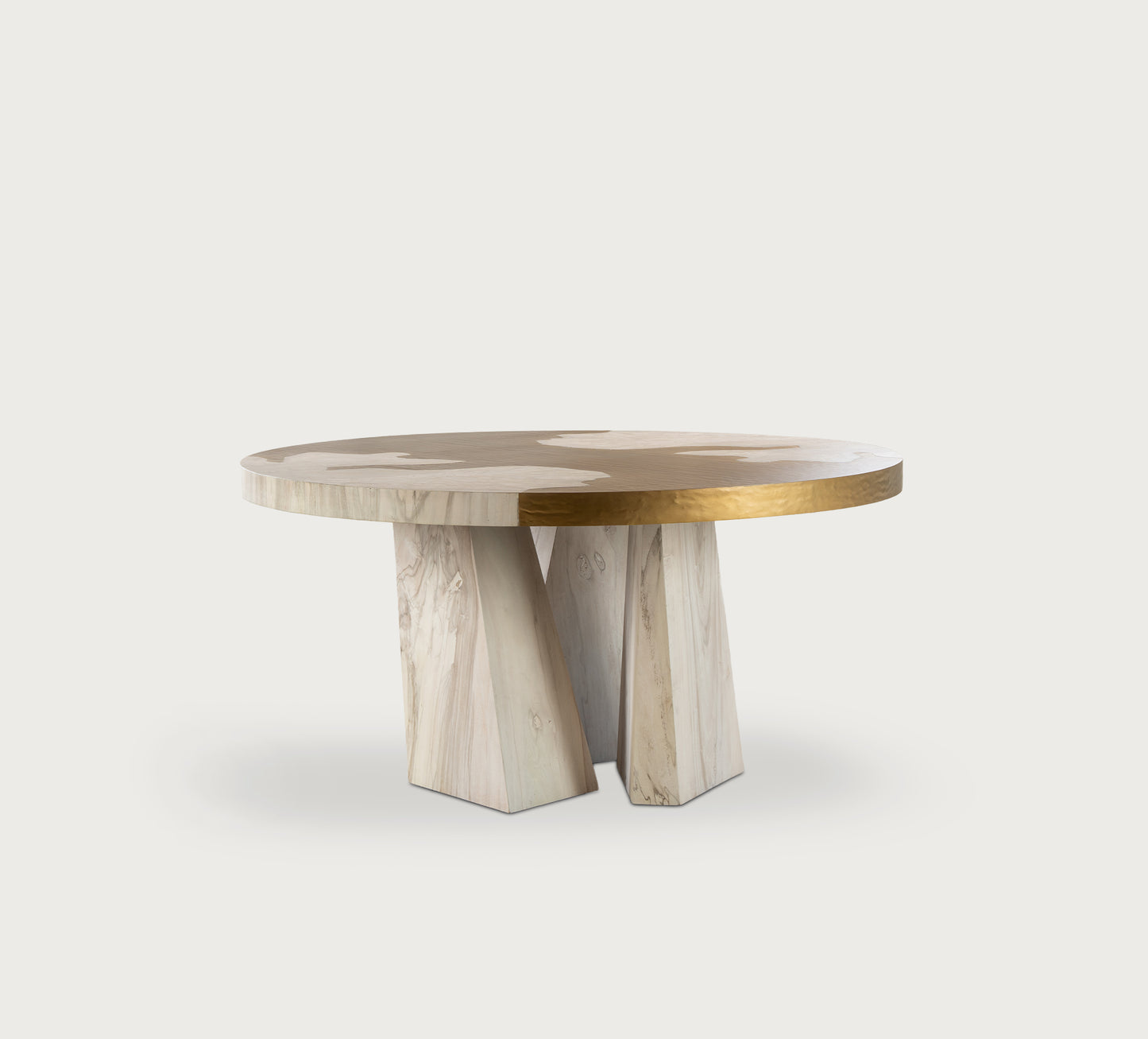 Aurum Brass Round Dining Table