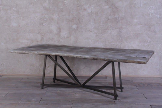 Guanacaste Bookmatched Dining Table With Nexo Base